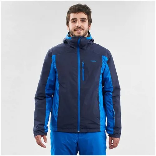 Куртка лыжная мужская синяя 180, размер: L, цвет: Сине-Фиолетовый/Неоновый Синий WEDZE Х Декатлон