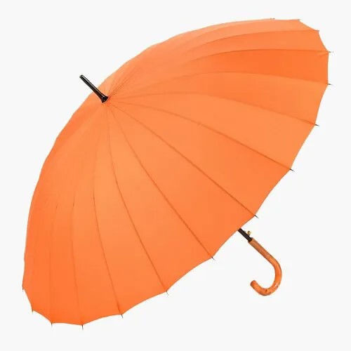 Зонт-трость Euroclim, оранжевый