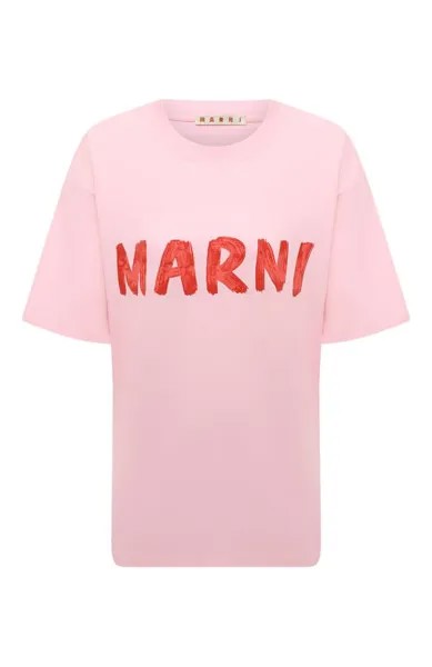 Хлопковая футболка Marni