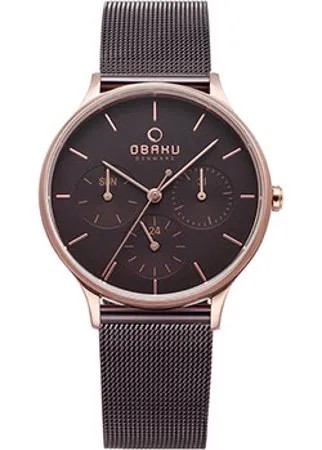 Fashion наручные  женские часы Obaku V212LMVNMN. Коллекция Mesh