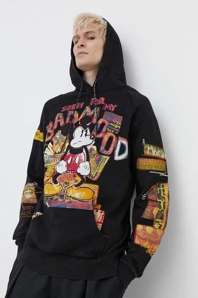 Толстовка из хлопка Mickey Bad Mood Desigual, черный