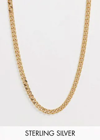 Серебряная позолоченная цепочка Chained & Able-Золотой