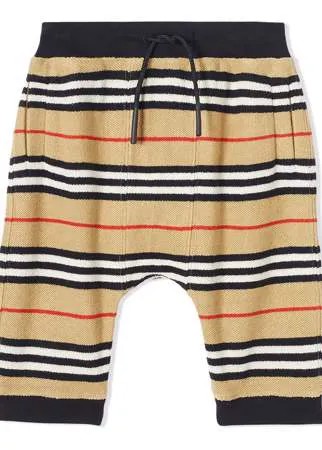 Burberry Kids спортивные брюки в полоску Icon Stripe