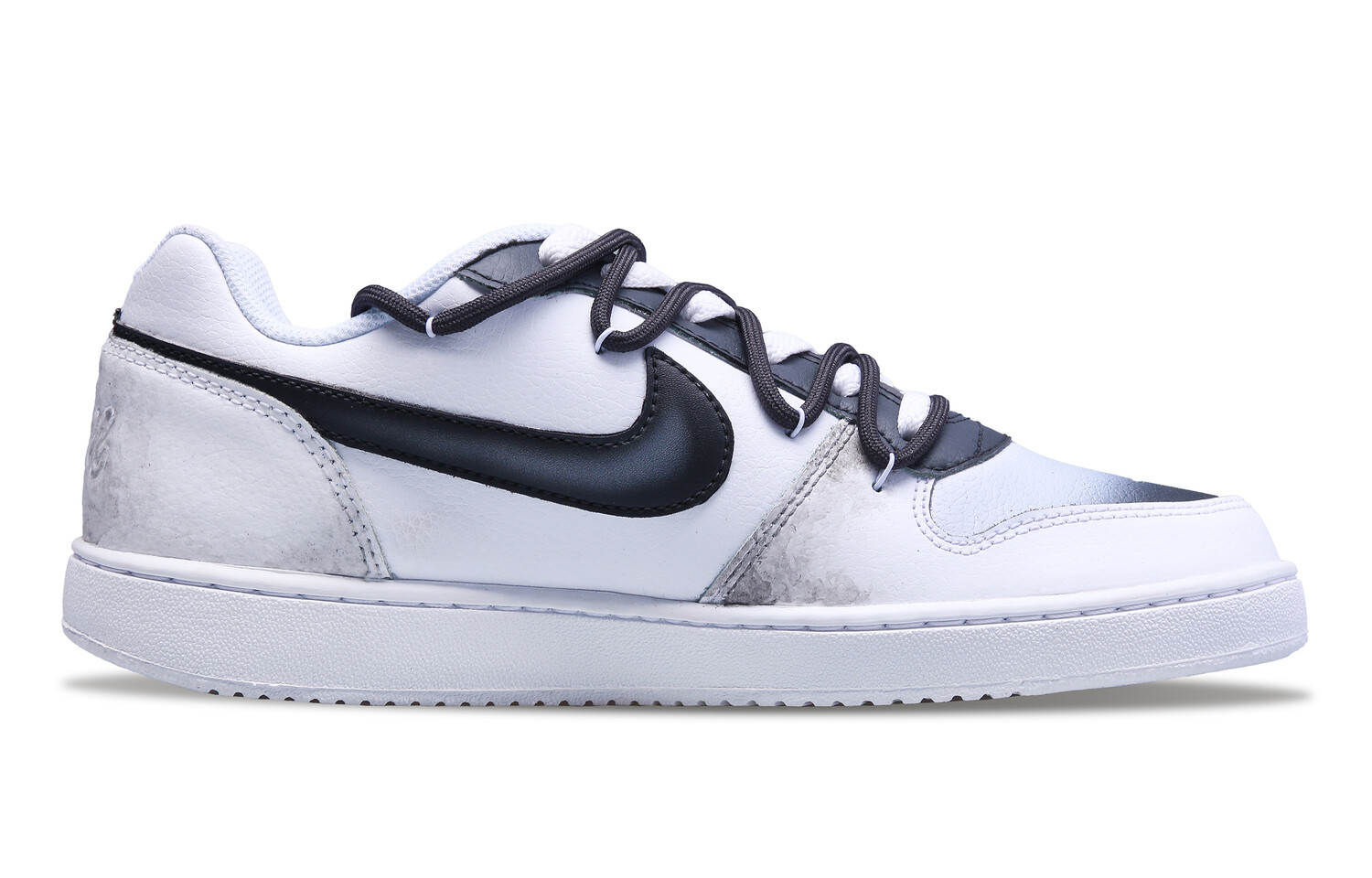 Кроссовки Nike EBERNON Skateboarding Shoes Women's Low-top Black/white, черный/белый