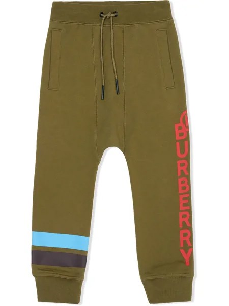 Burberry Kids спортивные брюки с логотипом
