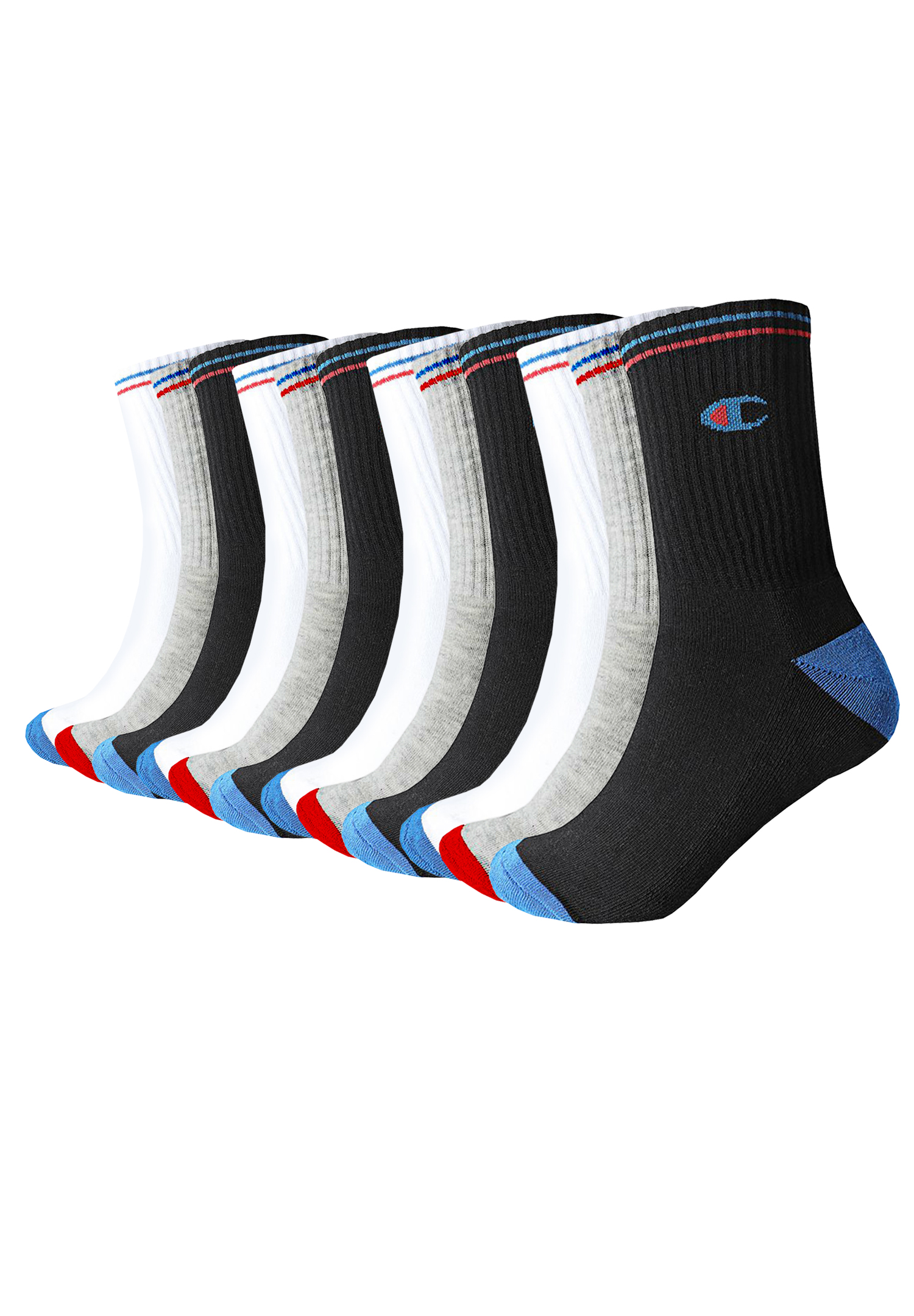 Носки Champion Crew Socks 12 шт, черный
