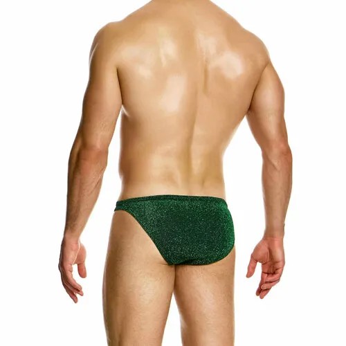 Трусы MODUS VIVENDI Glitter Low Cut Brief, размер L, зеленый