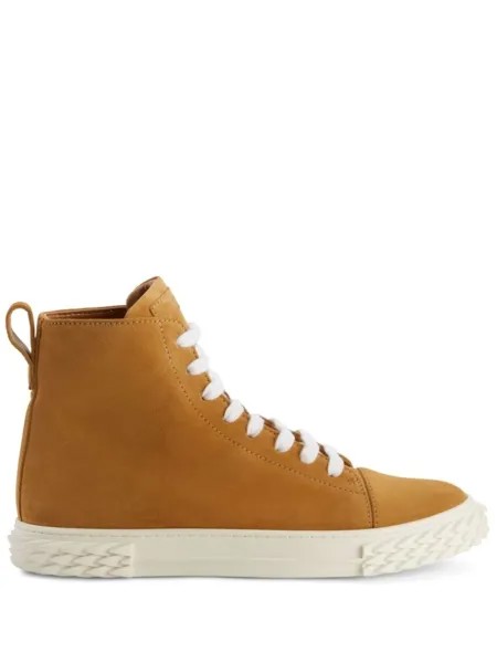 Giuseppe Zanotti высокие кеды Ecoblabber, коричневый