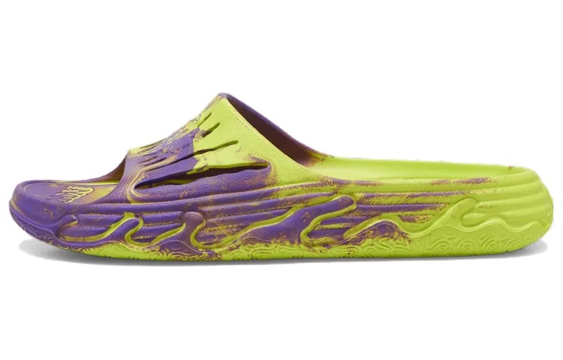 MB.03 Шлепанцы мужские зеленые/фиолетовые Puma