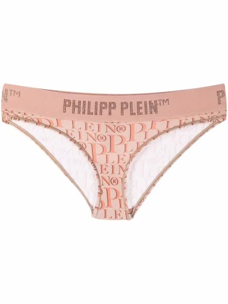 Philipp Plein трусы-брифы с логотипом, нейтральный цвет