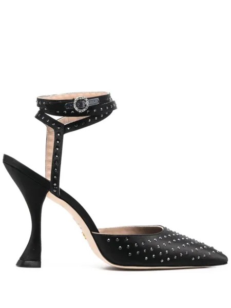 Stuart Weitzman туфли Glam XCurve 100, черный