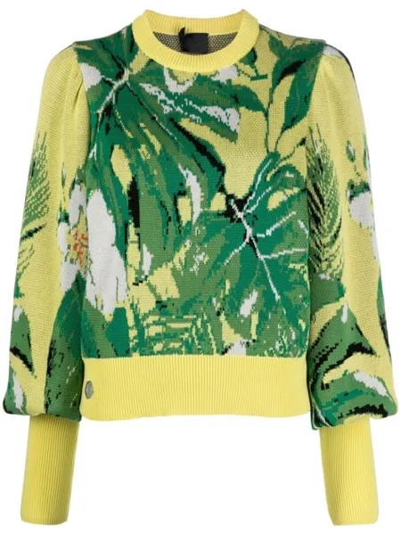 Philipp Plein жаккардовый джемпер Hawaii с узором, желтый