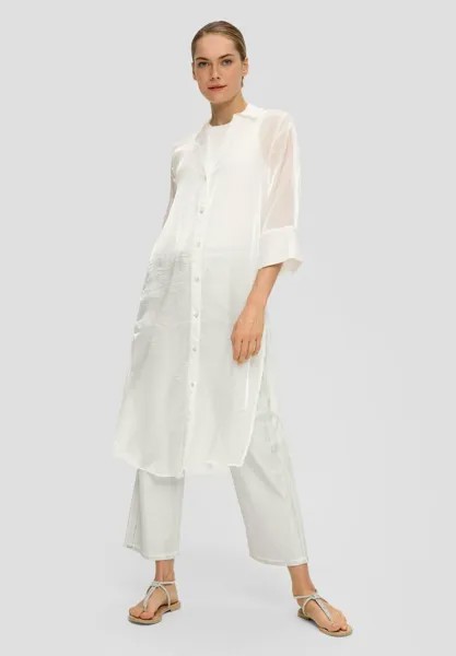 Блузка-рубашка Long Mit 3 4-Arm s.Oliver BLACK LABEL, кремовый