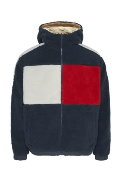 Темно-синее мужское пальто Dm0dm14455-c87_tjm Reversible Sherp Tommy Jeans, темно-синий