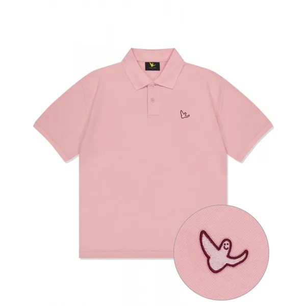 WHATITISNT Футболка с короткими рукавами Angel Polo Светло-розовая