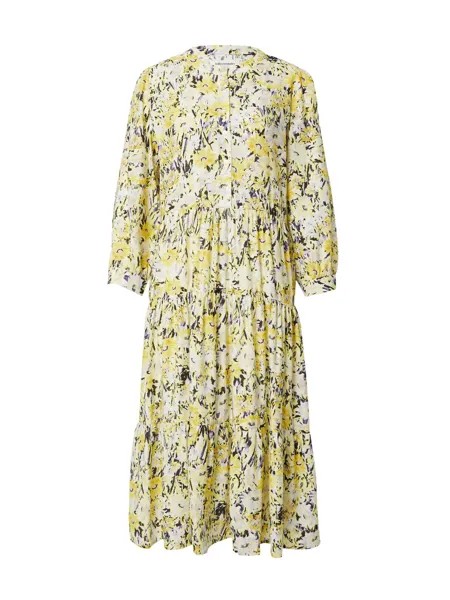 Платье-рубашка Lollys Laundry OLIVIA, цвет Yellow/Pastel Yellow