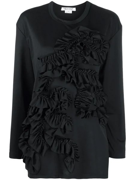 Comme Des Garçons Comme Des Garçons рубашка с длинными рукавами и оборками