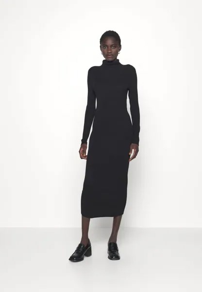 Платье ONLY Tall ONLLEONORA ROLLNECK MIDI DRESS, черный
