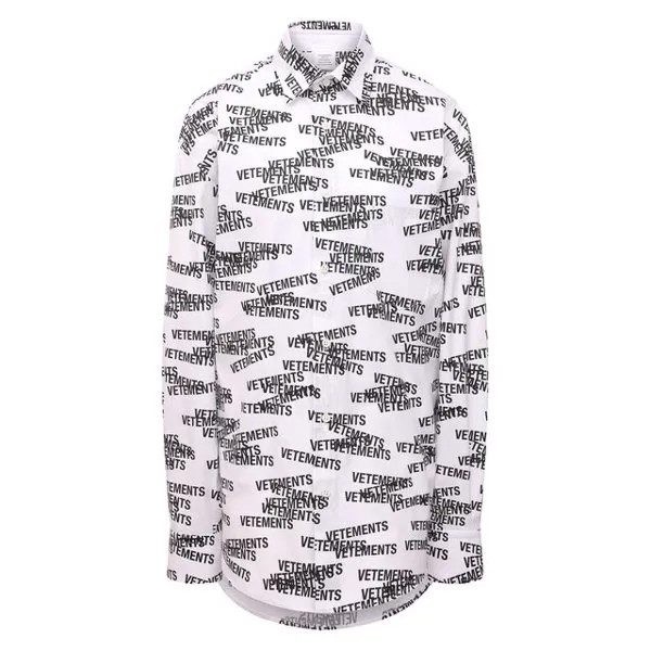 Хлопковая рубашка VETEMENTS
