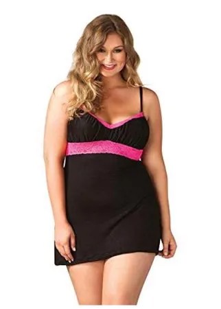 Сорочка с завышенной талией Plus size nightie empire waist Leg Avenue 3X-4X 74047