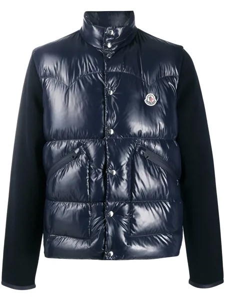 Moncler куртка с нашивкой-логотипом