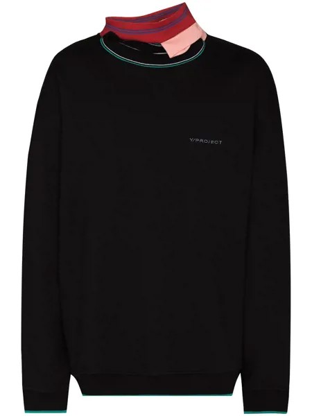 Y/Project three-neck layered sweatshirt