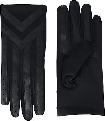 Isotoner Мужские перчатки из спандекса с сенсорным экраном и шевроном на флисовой подкладке