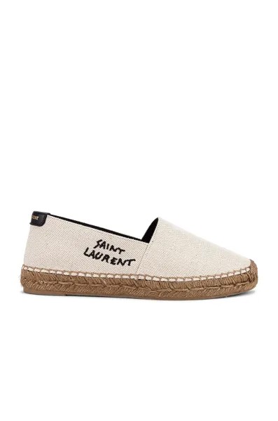Эспадрильи Saint Laurent Signature, цвет White & Black