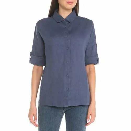 Рубашка Maison David, размер S, серо-синий