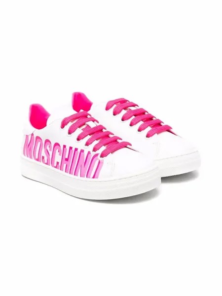 Moschino Kids кроссовки с логотипом