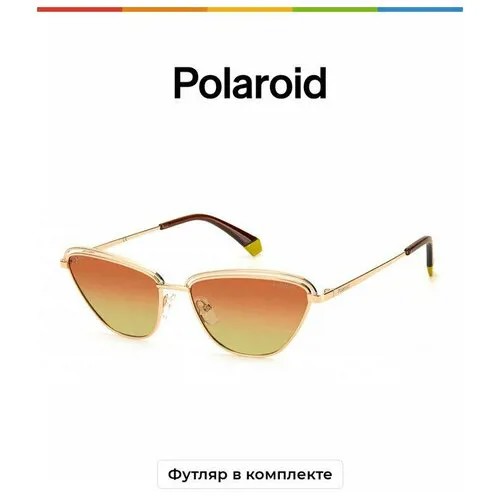 Солнцезащитные очки Polaroid Polaroid PLD 4102/S DDB LA PLD 4102/S DDB LA, золотой