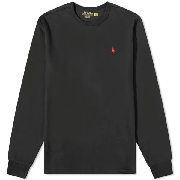 Футболка Polo Ralph Lauren Heavyweight с длинными рукавами, черный