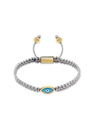 Nialaya Jewelry плетеный браслет с позолоченной подвеской