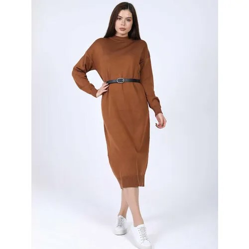Платье размер 42-48, коричневый
