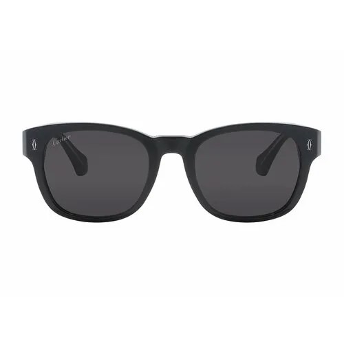 Солнцезащитные очки Cartier, черный, серый