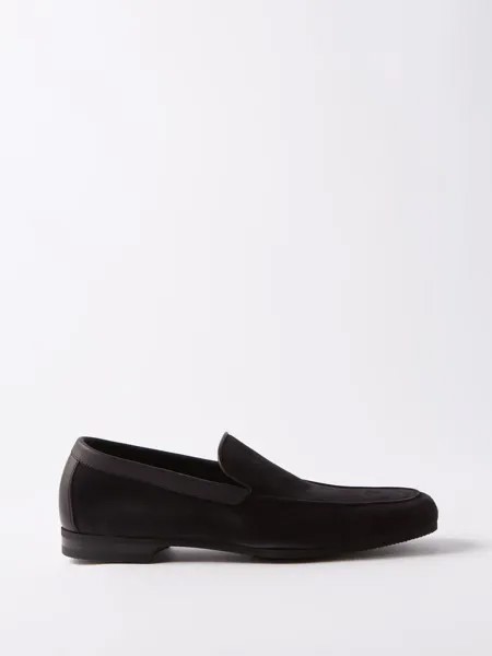 Замшевые лоферы tyne John Lobb, черный