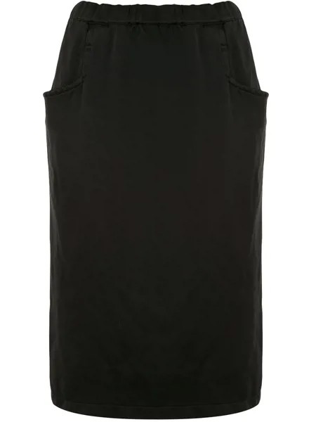 Black Comme Des Garçons юбка с завышенной талией и эффектом потертости