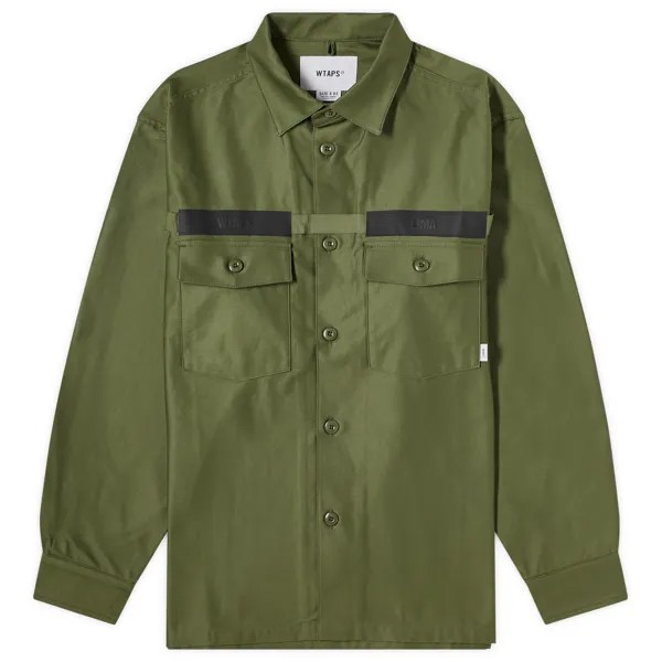 Куртка-рубашка Wtaps 02 Shirt, оливковый