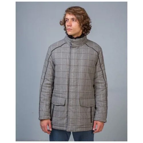 Куртка Torras, демисезон/зима, силуэт прямой, подкладка, внутренний карман, карманы, манжеты, размер 52, серый