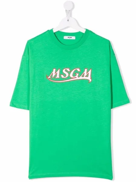 MSGM Kids футболка с логотипом