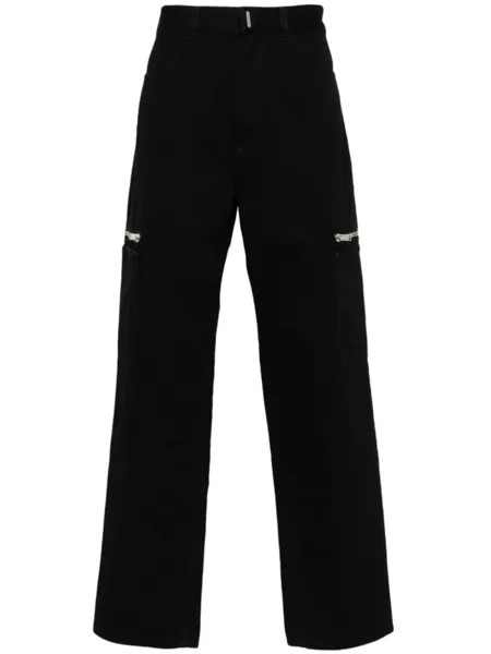 Givenchy джинсы с карманами карго, черный