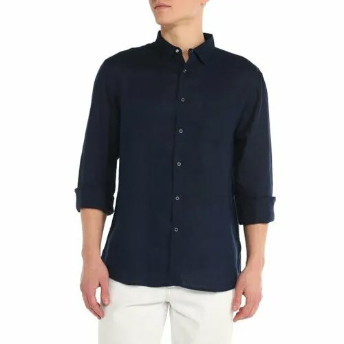 Рубашка Maison David, размер 3XL, темно-синий