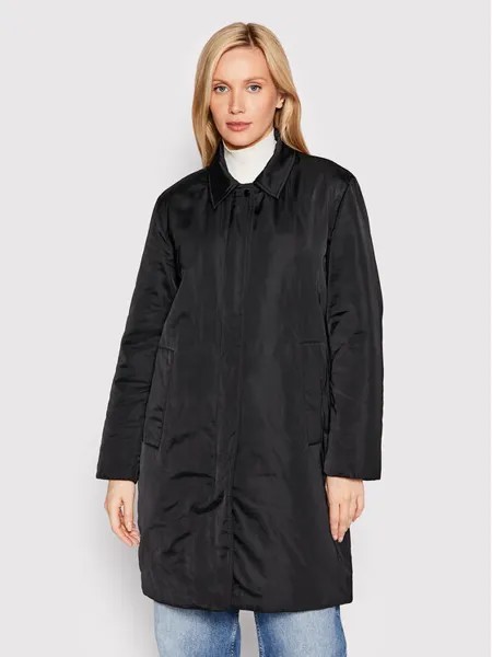 Переходное пальто стандартного кроя Calvin Klein, черный