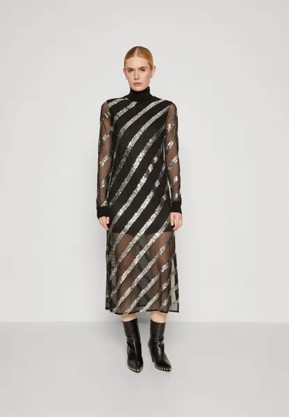 Коктейльное платье / Вечернее платье AllSaints JUELA DRESS, цвет black/silver