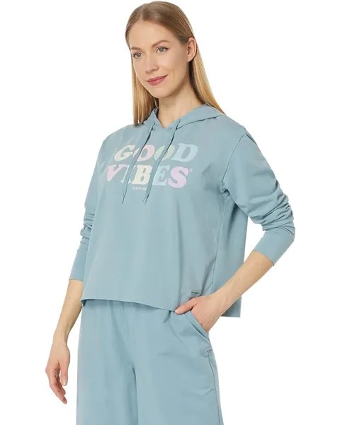 Худи Life is Good Good Vibes Crusher-Flex Boxy, цвет Smoky Blue