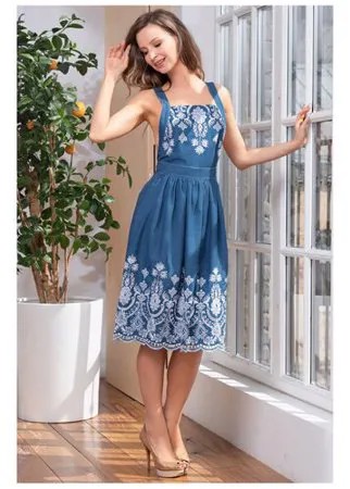 Пляжное платье Mia-Mella Montana 6620, размер XS, синий