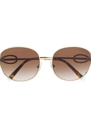 Tiffany & Co Eyewear солнцезащитные очки в массивной оправе