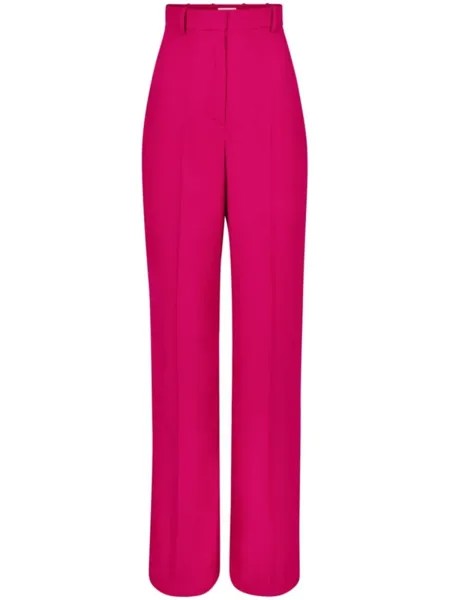 Nina Ricci шерстяные брюки с завышенной талией, розовый