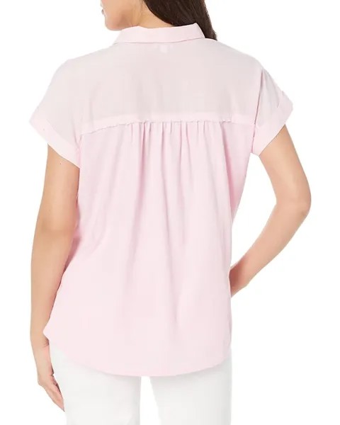 Рубашка Splendid Short Sleeve Paige Shirt, цвет Sunkiss Dahlia