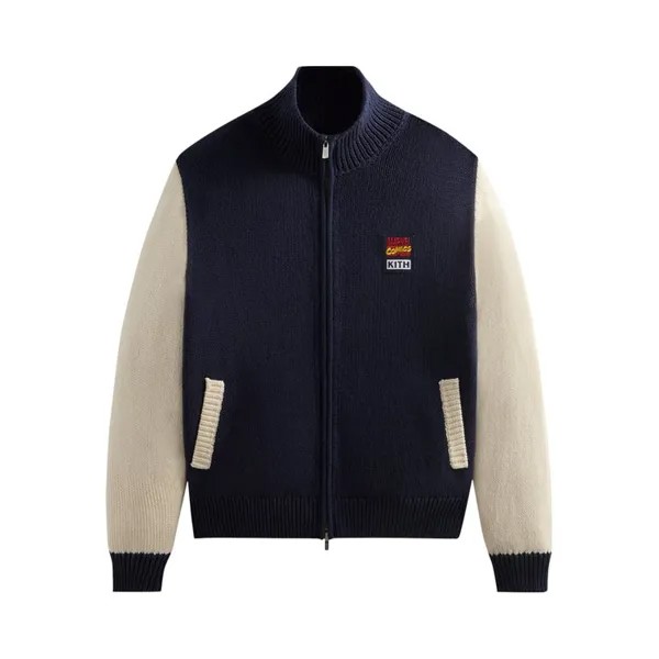 Свитер Kith x Marvel Comics Wyona Full Zip Sweater, цвет Nocturnal